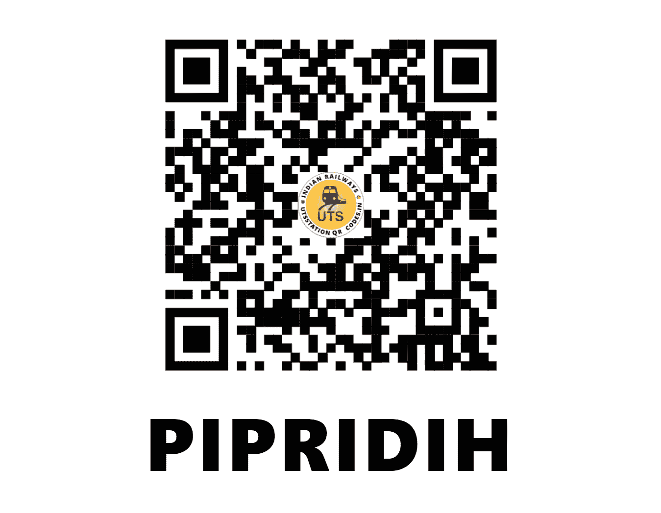 UTS QR Code for PIPRIDIH - PPH (NE - UTTAR PRADESH)